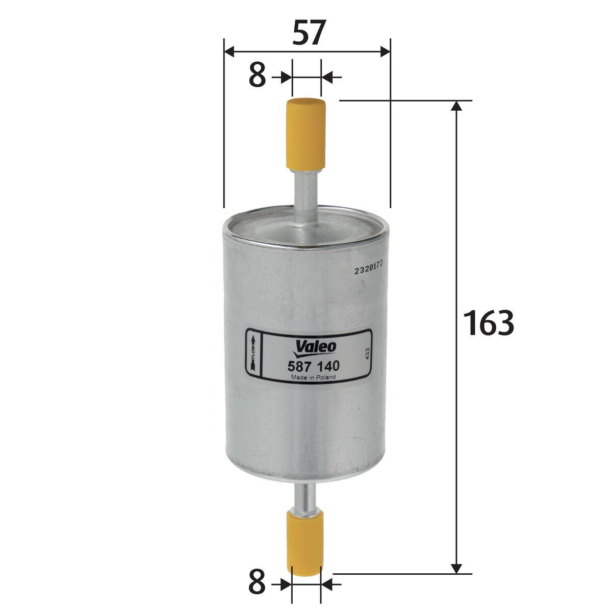 Filtro carburante - 587140 VALEO